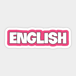 Exploring the Tapestry of English Words Sticker